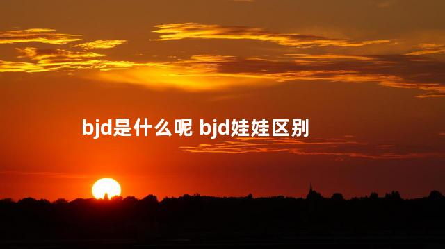 bjd是什么呢 bjd娃娃区别